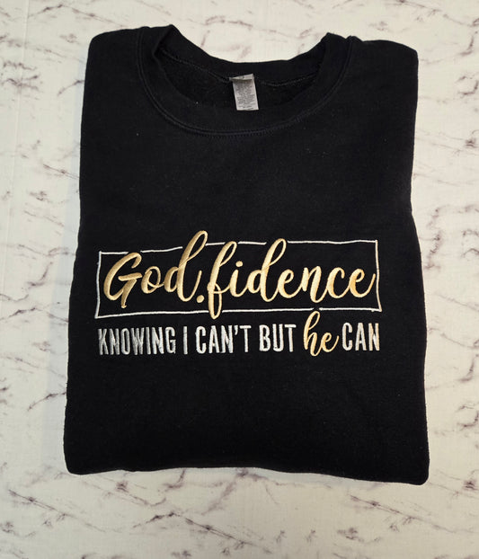 God.Fidence Embroidered Sweatshirt